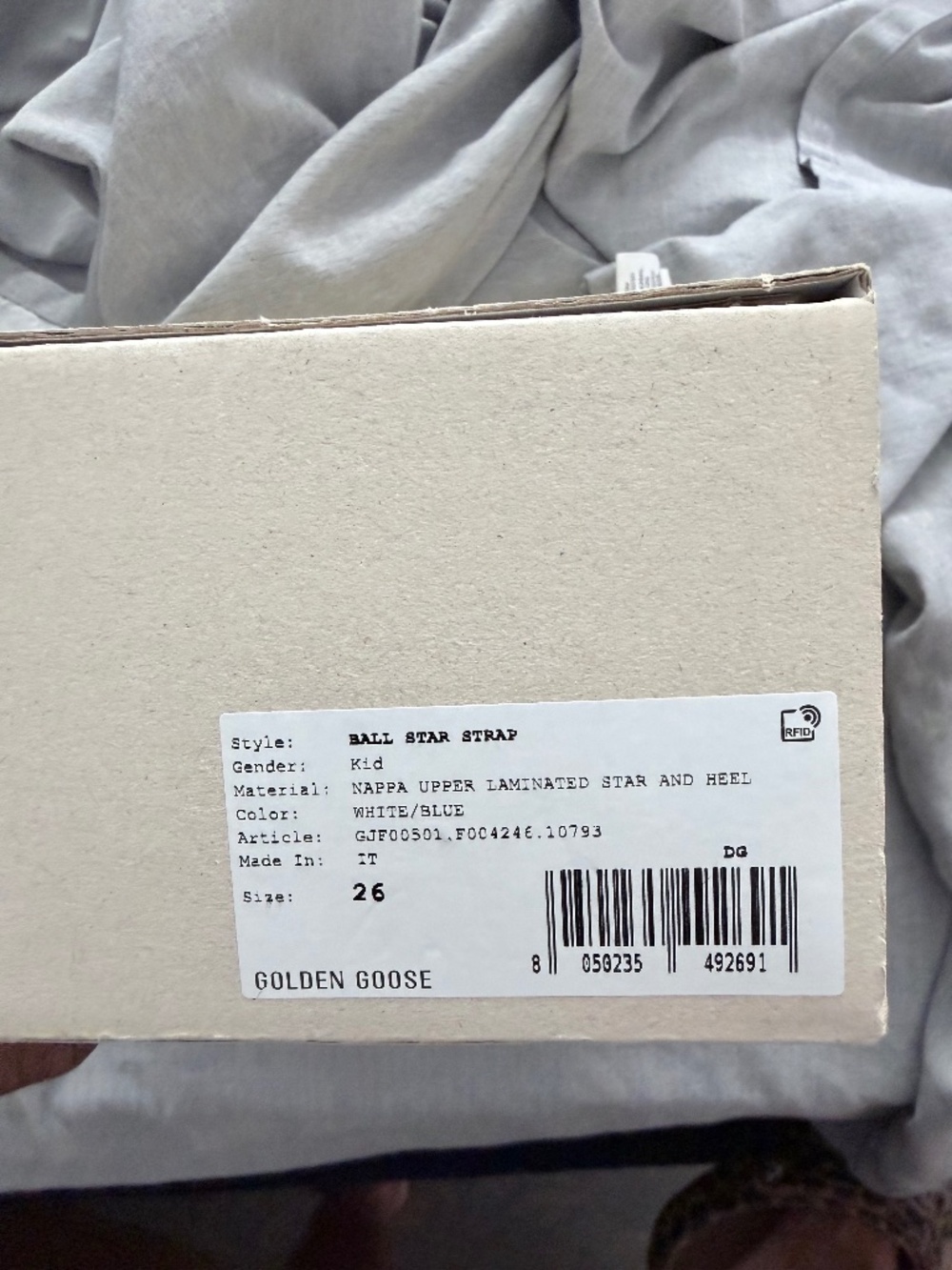 Ball Star Strap Toddler GoldenGoose sneakers